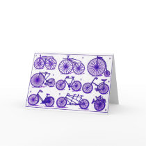 Vintage Bicycles Greeting Cards