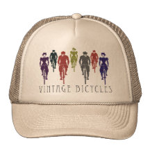 Vintage bicycles mesh hats