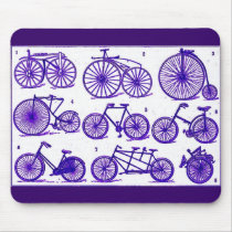 Vintage Bicycles Mouse Pad
