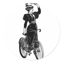 Vintage Bicyclist Stickers