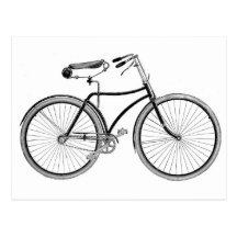 Vintage Bike Old Fashioned Bicycle Cycling Postcard