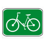 Vintage Bike Sign Postcard