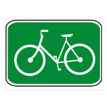 Vintage Bike Sign Postcard