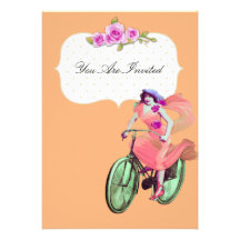 Vintage Bike Wedding Invitations