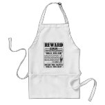 Vintage Billy the Kid Wanted Poster aprons