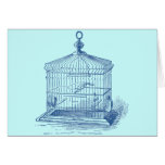 Vintage Bird Cage Card