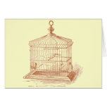 Vintage Bird Cage Cards