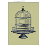 Vintage Bird Cage Greeting Cards