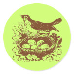 Vintage Bird Eggs & Nest stickers