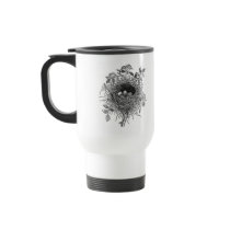 Vintage Bird Nest Illustration Coffee Mug