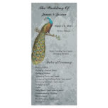 Vintage Bird Wedding Program rack cards