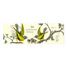 Vintage Bird Wedding Tags Business Card Templates