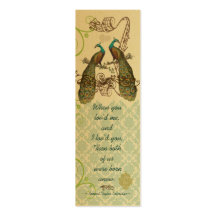 Vintage Bird Wedding Tags Business Cards