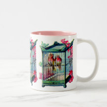 Vintage Birdcage Coffee Mug