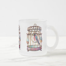 Vintage Birdcage Mug