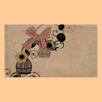 Vintage birdcages Business Card business cards