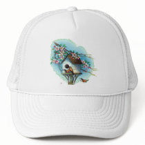 Vintage Birdhouse Cap Mesh Hats