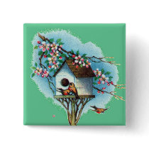 Vintage Birdhouse Pin
