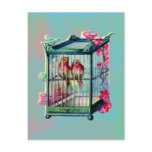 Vintage Birds and Bird Cage postcards