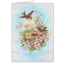 Vintage Birds Greeting Cards