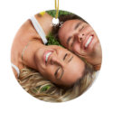 Vintage Birds  Christmas Couples Photo Ornament