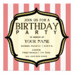 Vintage Birthday Party Invitation