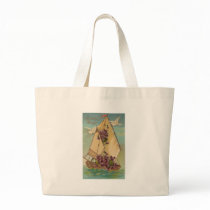 Vintage Birthday Wishes Canvas Bags