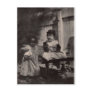 Vintage Black Americana - Black & White Cute Kids Post Card
