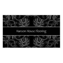 Vintage Black and White Business Card
