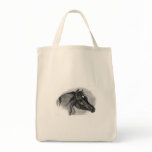 Vintage Black Arabian Horse Tote Tote Bag