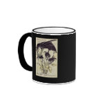 Vintage Black Calla Lilies mugs