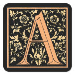 Vintage Black & Gold Letter ‘A’ - Sticker