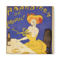 Vintage Blue and Gold Magnet