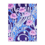 Vintage Blue and Pink Floral Postcards