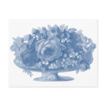 Vintage Blue Flower Arrangement postcards