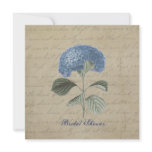 Vintage Blue Hydrangea Bridal Shower invitations