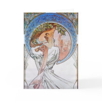 Vintage Blue Moon Goddess Greeting Card