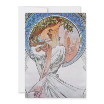 Vintage Blue Moon Goddess Invites
