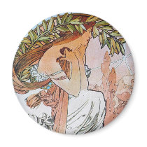 Vintage Blue Moon Goddess Fridge Magnet