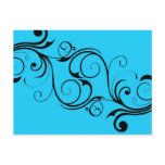 Vintage Blue Postcard