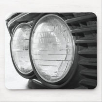 vintage BMW headlights mousepad