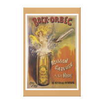 VINTAGE "BOCK-ORBEC" CHAMPAGNE POSTER ON CANVAS STRETCHED CANVAS PRINTS