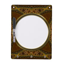 Vintage Bohemian Arabesque Art Dry Erase Board