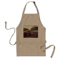 vintage book open apron aprons