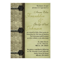 Vintage Book Wedding Invitation