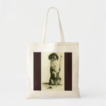 Vintage Border Collie Tote Tote Bag