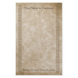 Vintage Borders Tan stationery