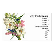 Vintage Botanicals Illustrations Business Card Templates