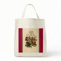 Vintage Botantical Illustration Tote Bags