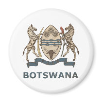 Vintage Botswana Fridge Magnet